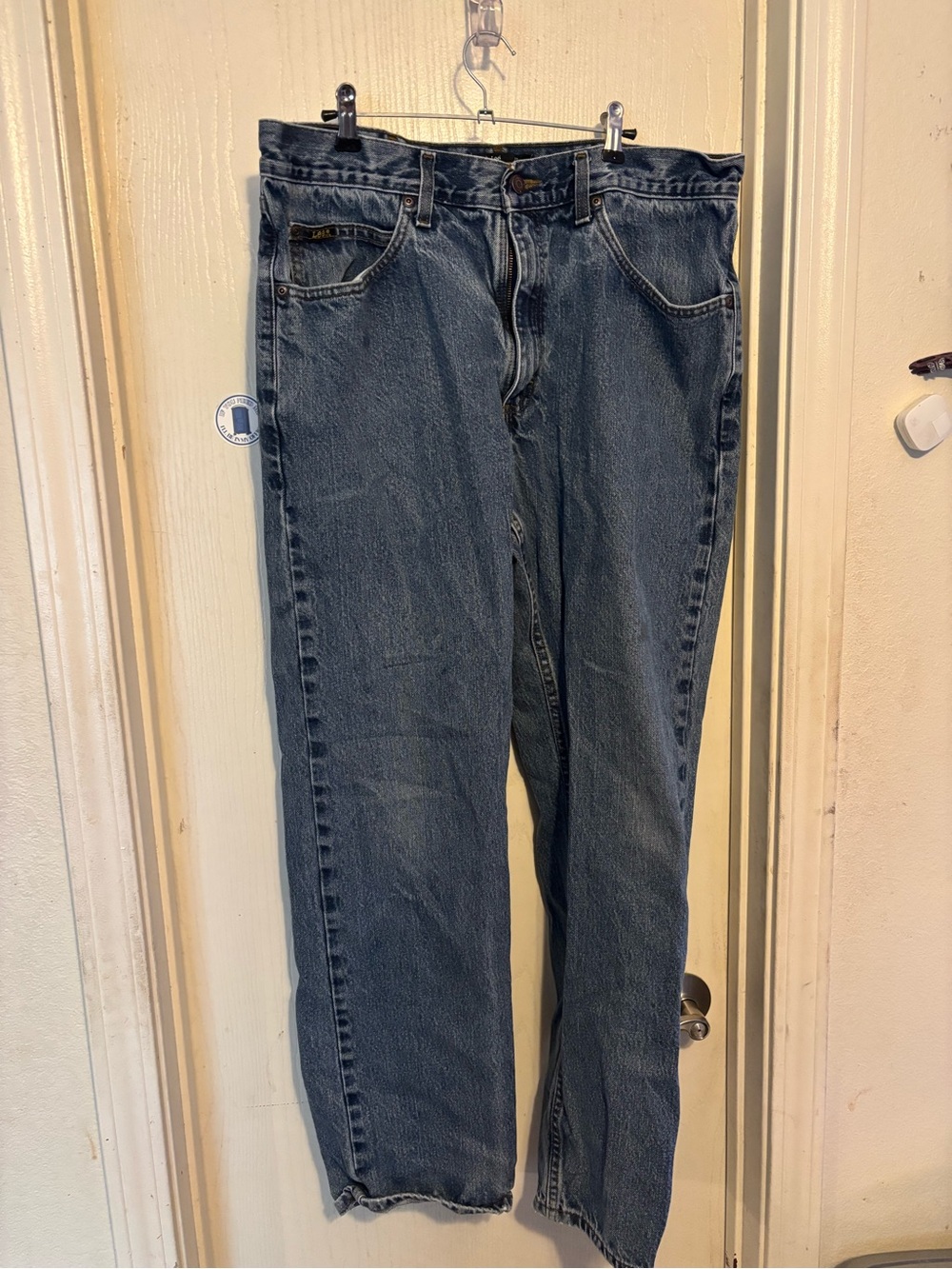 Lee Women's Straight Leg Dark Blue Denim Jeans